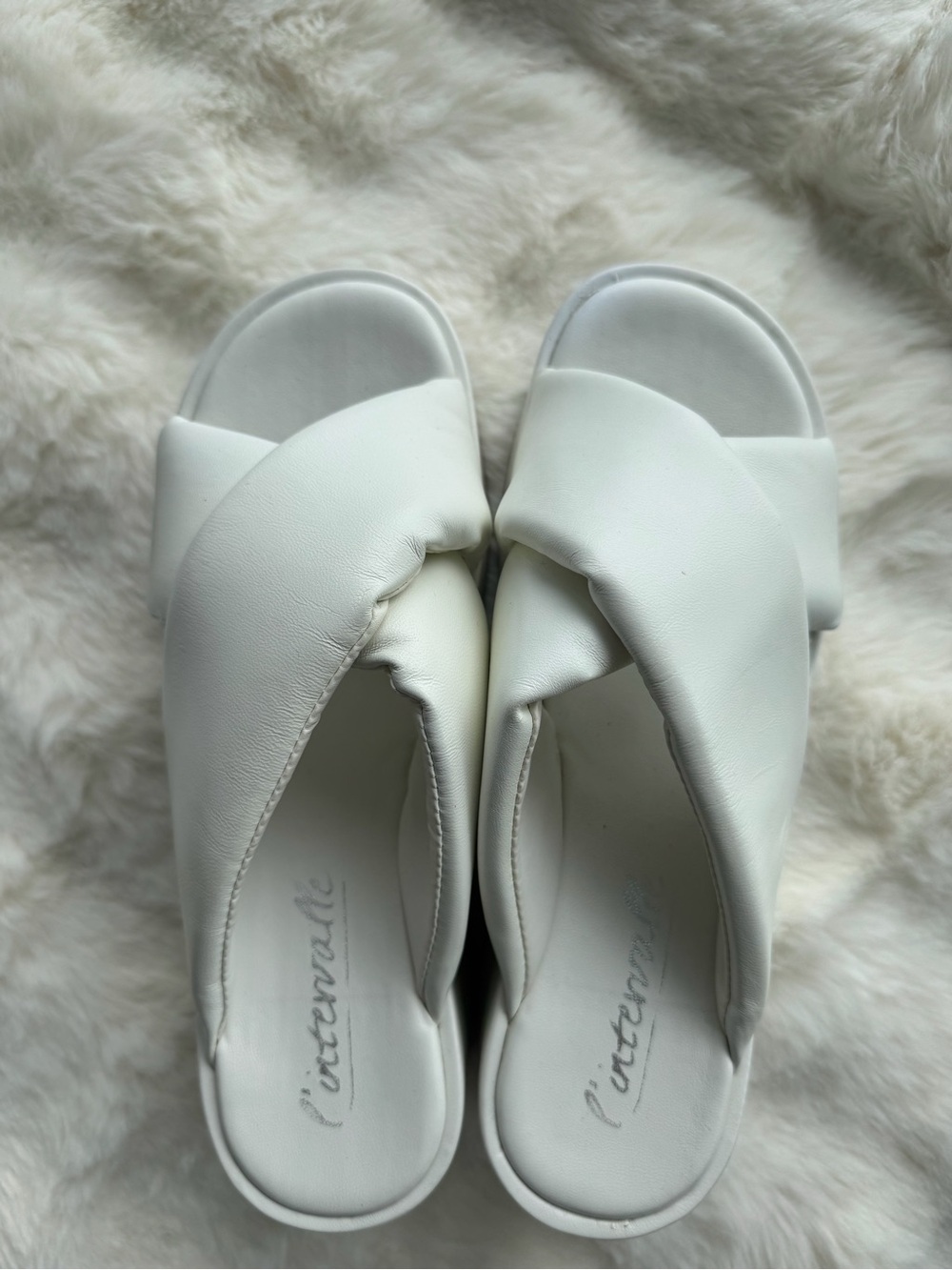 🤍L’Intervalle White Platform Wedge Sandals🤍 - Picture 6 of 9